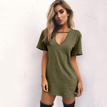 Load image into Gallery viewer, Jersey Short-Sleeve T-Shirt Dress
