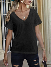 Load image into Gallery viewer, Mckayla Jersey V-Neck Short Sleeve Top
