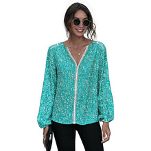 Load image into Gallery viewer, Summer Lace Tops Polka Dot Blouse Shirts
