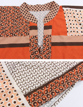 Load image into Gallery viewer, Loose Fit Long Geometric Print Kaftan Dresses
