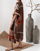 Load image into Gallery viewer, Loose Fit Long Geometric Print Kaftan Dresses
