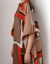 Load image into Gallery viewer, Loose Fit Long Geometric Print Kaftan Dresses
