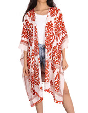 Load image into Gallery viewer, Fashion Summer Floral Print Kimono Cardigan
