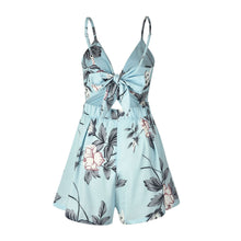 Load image into Gallery viewer, Sexy Floral Spaghetti Strap Dress Romper Jumpsuit
