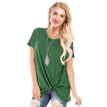 Load image into Gallery viewer, Casual Shirts Twist Knot Tunics Tops

