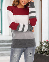 Load image into Gallery viewer, Casual Colorblock Sweater. Inspiring Street Style
