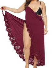 Load image into Gallery viewer, Plus Size Spaghetti Strap and Backless Wrap Cami Dress
