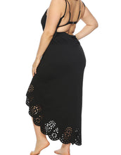 Load image into Gallery viewer, Plus Size Spaghetti Strap and Backless Wrap Cami Dress
