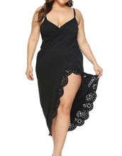 Load image into Gallery viewer, Plus Size Spaghetti Strap and Backless Wrap Cami Dress
