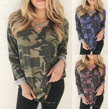 Load image into Gallery viewer, Leopard Camouflage Print Tops
