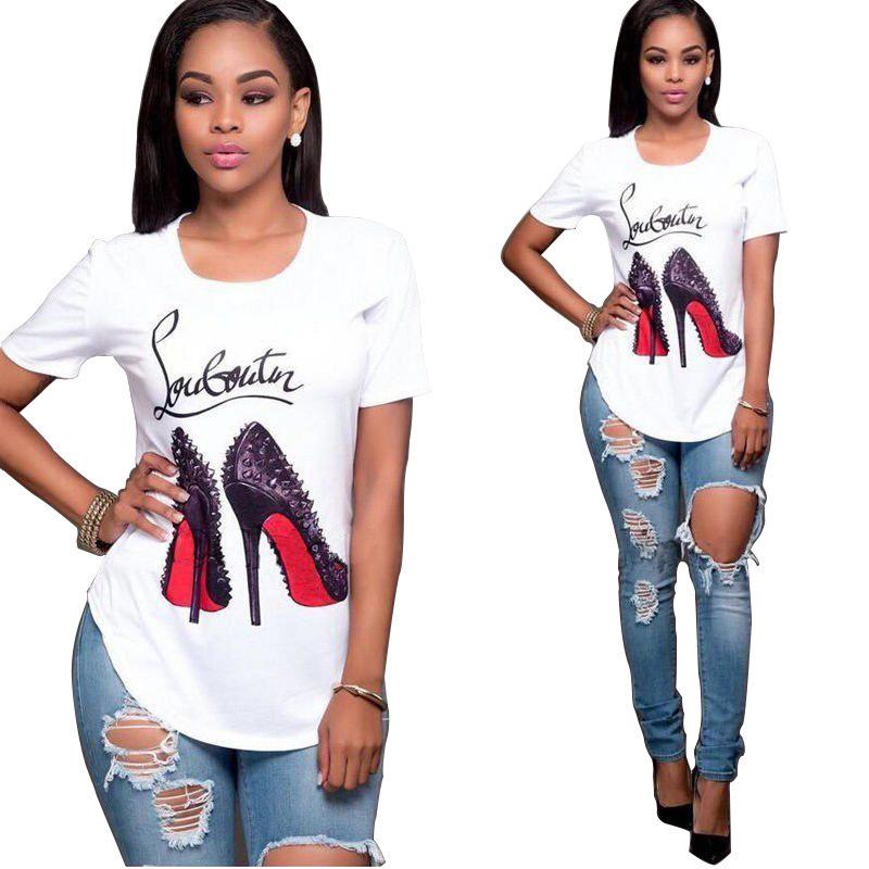 High Heels Graphic Print T-Shirt