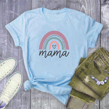 Load image into Gallery viewer, Mama Letter Graphic T Shirts for Women
