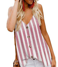 Load image into Gallery viewer, Casual Sleeveless Striped BlousesTank Tops
