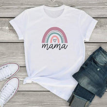 Load image into Gallery viewer, Mama Letter Graphic T Shirts for Women
