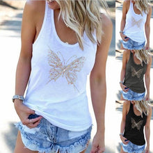 Load image into Gallery viewer, Basic Butterfly Print Tank Top
