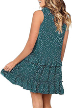 Load image into Gallery viewer, Elegant Ruffle Cold Shoulder Dot Mini Dress
