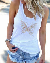 Load image into Gallery viewer, Basic Butterfly Print Tank Top
