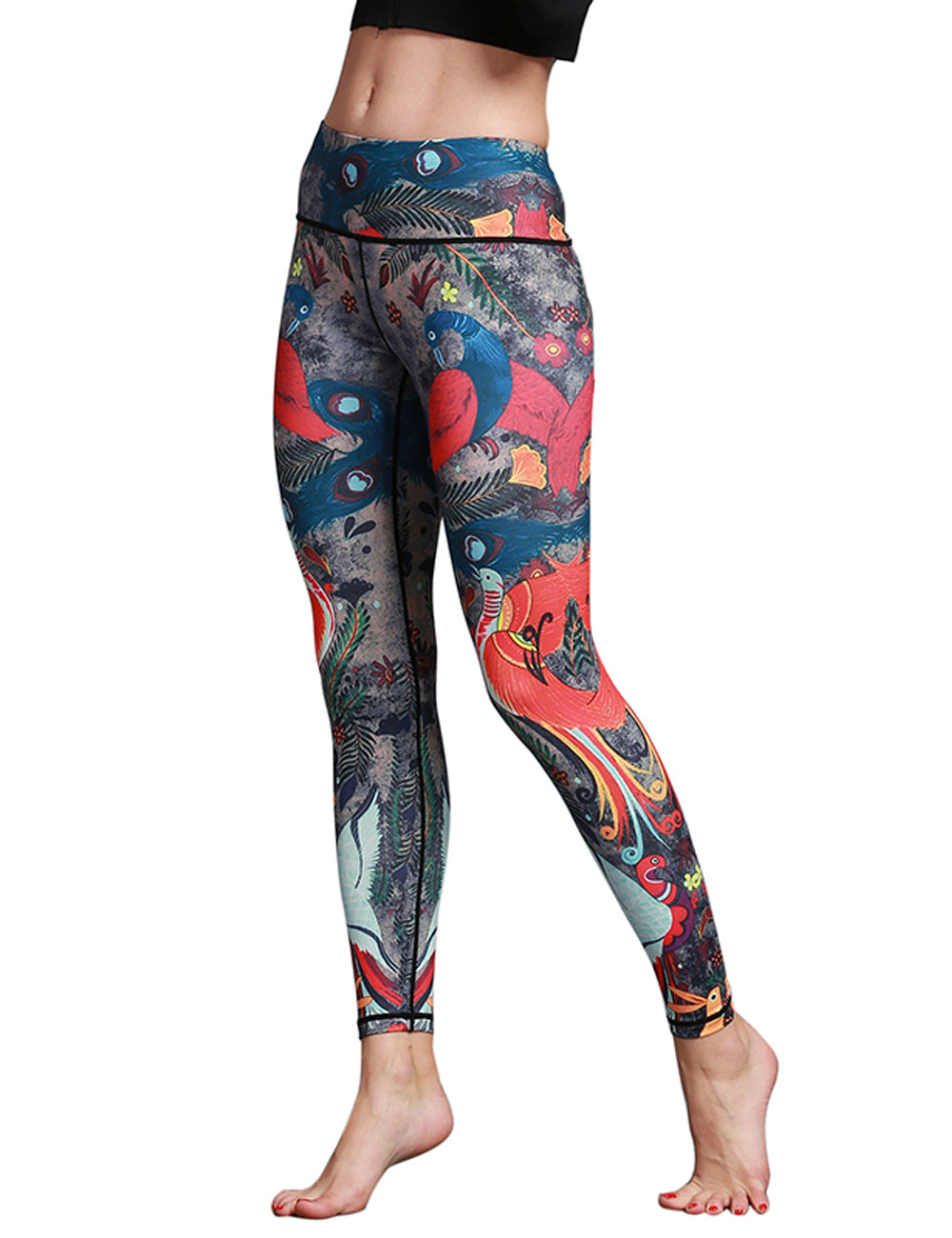 Print Yoga Leggings for Women High Waist Gym Pants